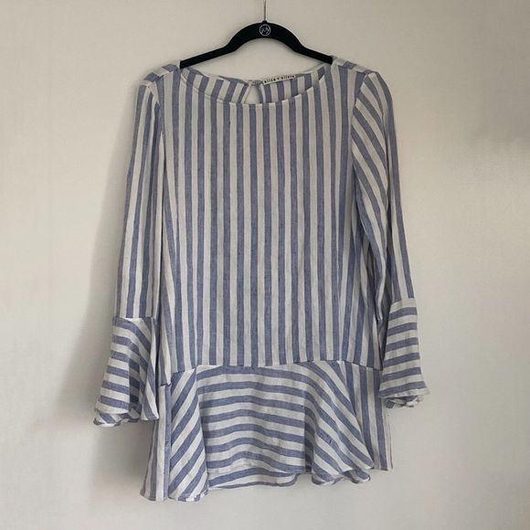 Alice + Olivia Tops - Alice + Olivia Linen Blend Blouse